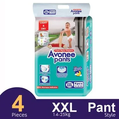 Avonee Pants System Baby Daiper (XXL Size) (14-25kg) (4Pcs) - Rokomari product